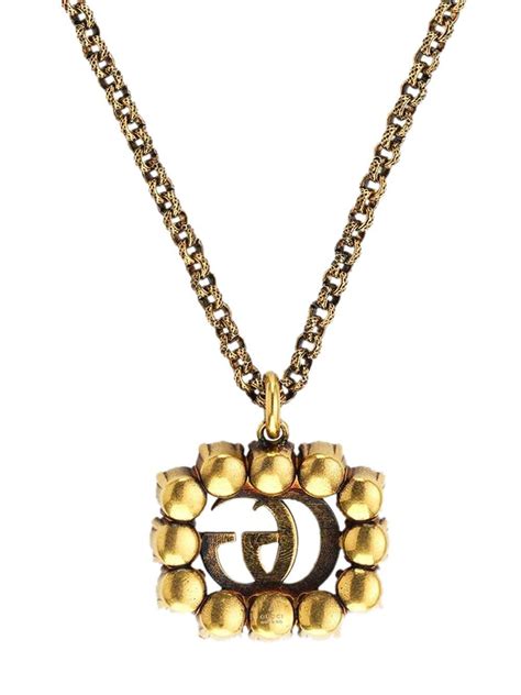 gucci necklace double g|Gucci chain necklace dupe.